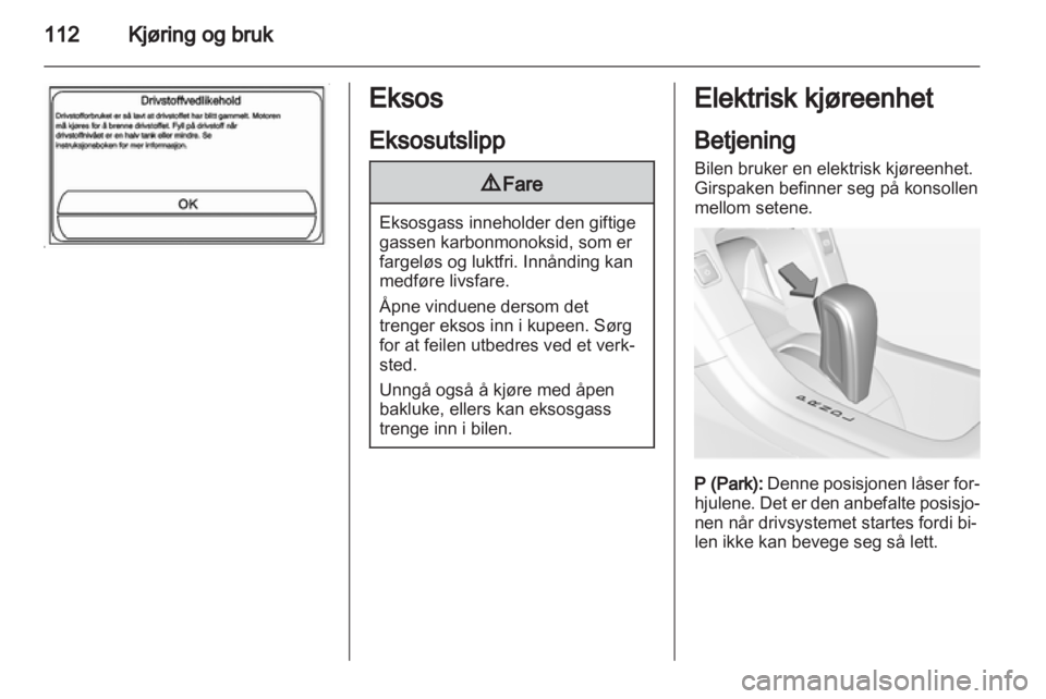 OPEL AMPERA 2013  Instruksjonsbok 