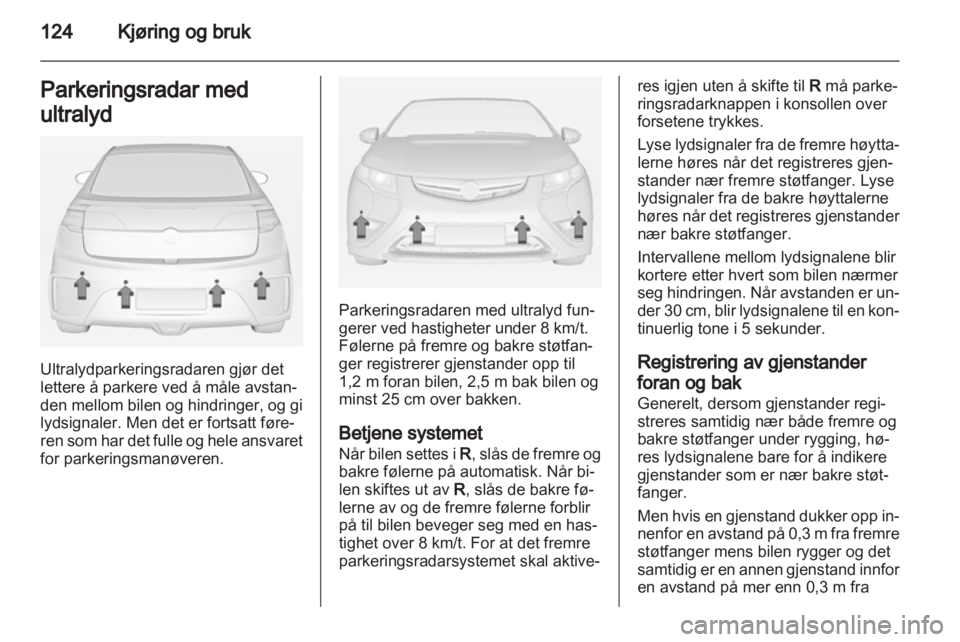 OPEL AMPERA 2013  Instruksjonsbok 