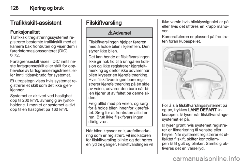 OPEL AMPERA 2013  Instruksjonsbok 