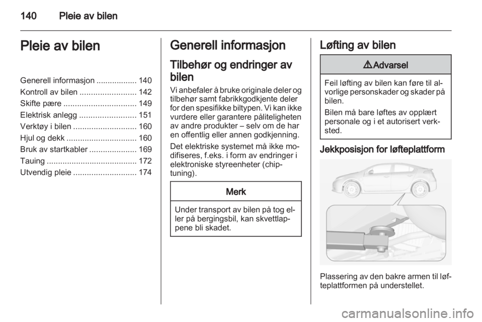 OPEL AMPERA 2013  Instruksjonsbok 