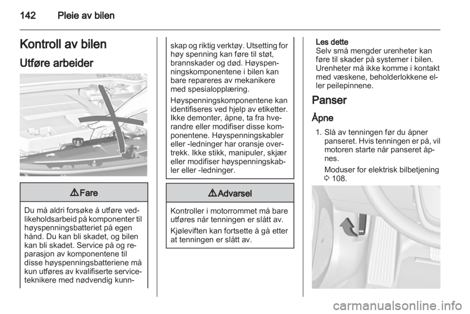 OPEL AMPERA 2013  Instruksjonsbok 