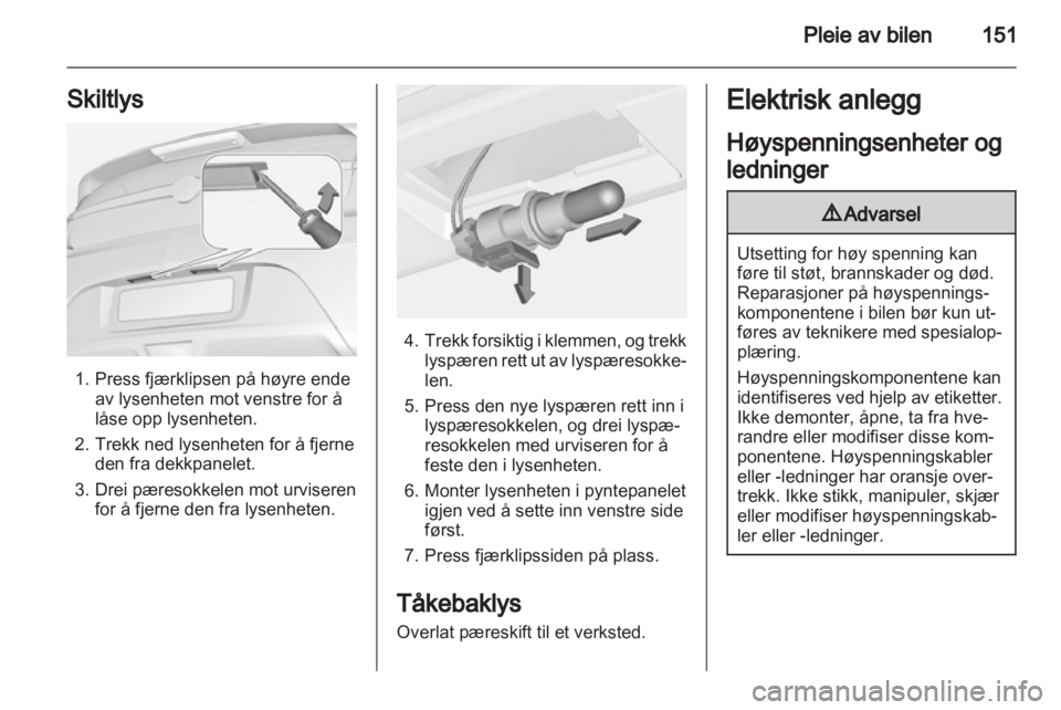 OPEL AMPERA 2013  Instruksjonsbok 