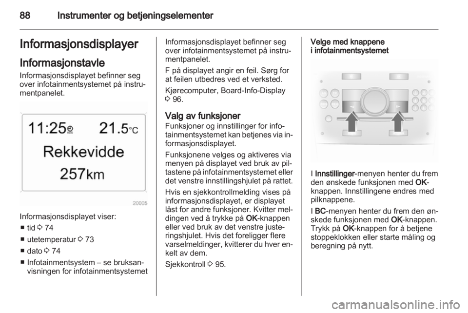 OPEL ANTARA 2011  Instruksjonsbok 