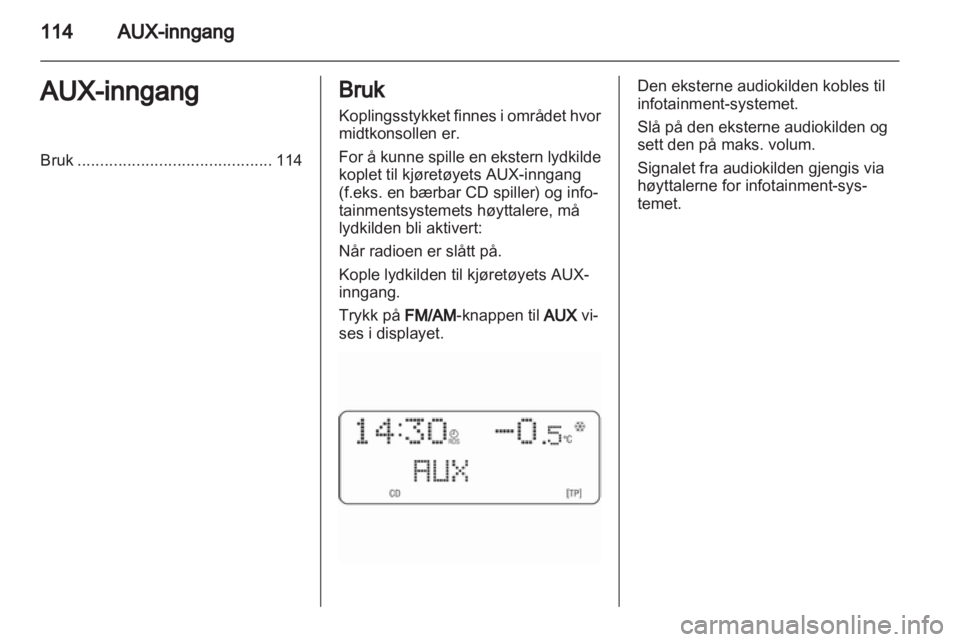 OPEL ANTARA 2012  Brukerhåndbok for infotainmentsystem 