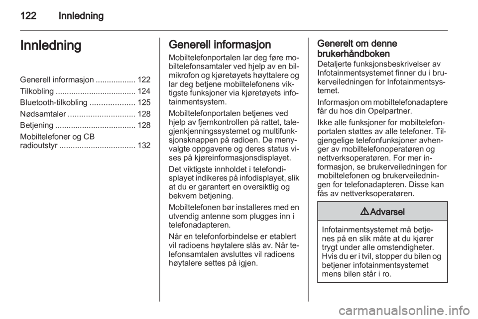 OPEL ANTARA 2012  Brukerhåndbok for infotainmentsystem 