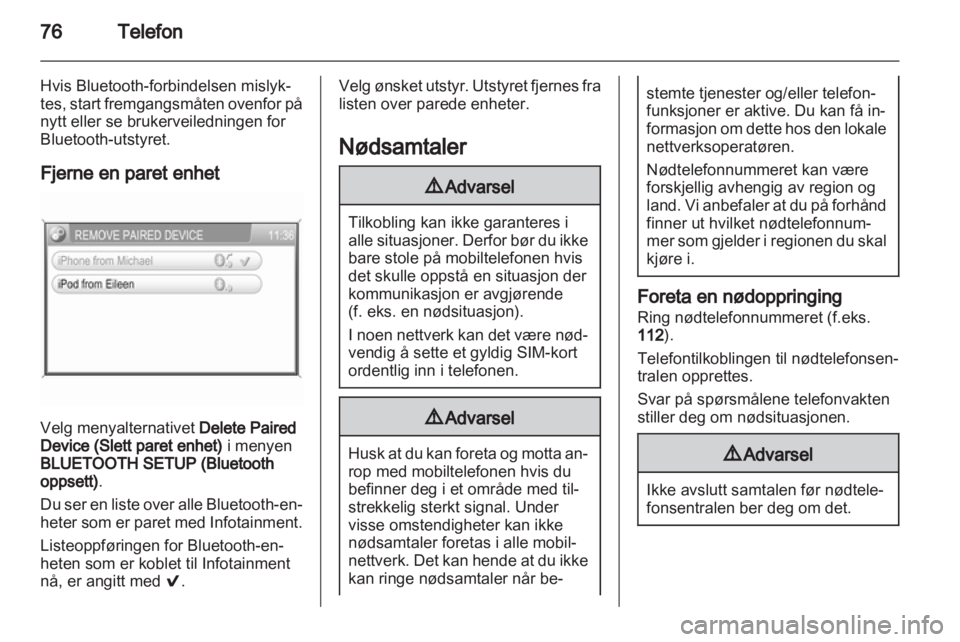 OPEL ANTARA 2012  Brukerhåndbok for infotainmentsystem 