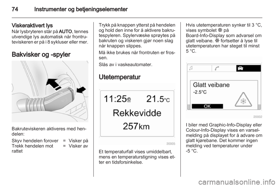 OPEL ANTARA 2012.5  Instruksjonsbok 