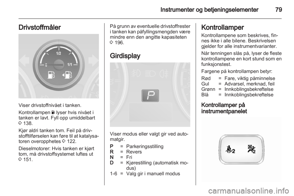 OPEL ANTARA 2012.5  Instruksjonsbok 