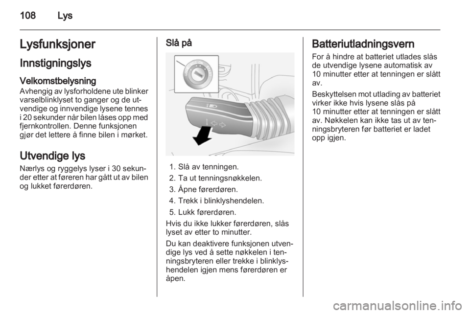 OPEL ANTARA 2013.5  Instruksjonsbok 
