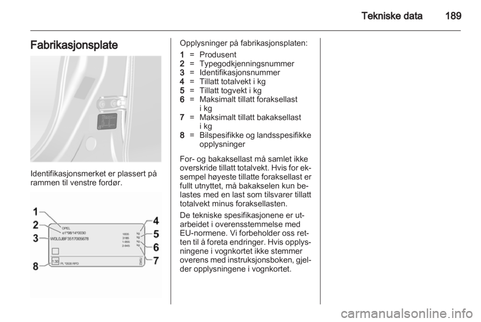 OPEL ANTARA 2013.5  Instruksjonsbok 