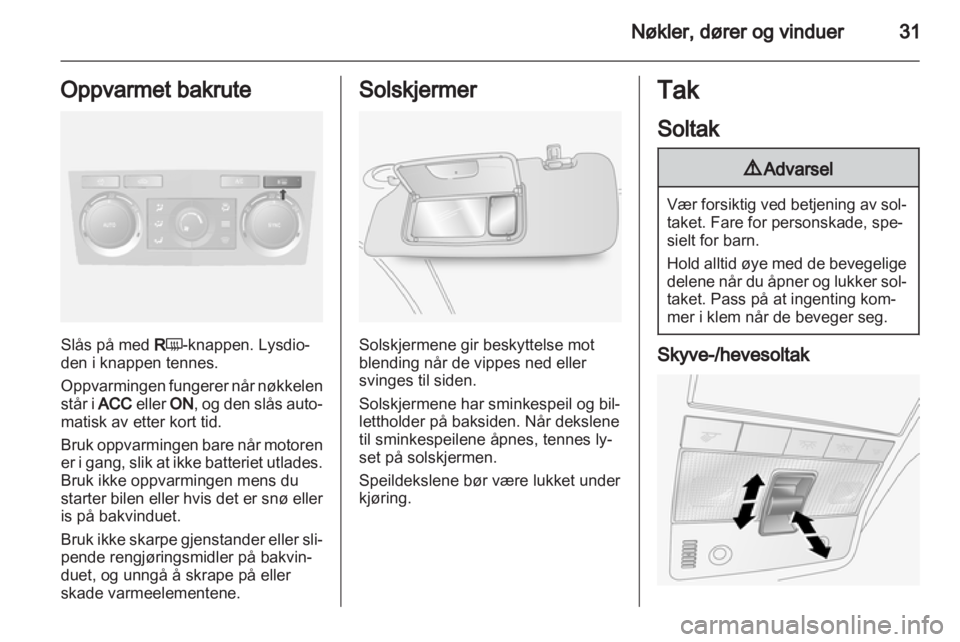 OPEL ANTARA 2013.5  Instruksjonsbok 