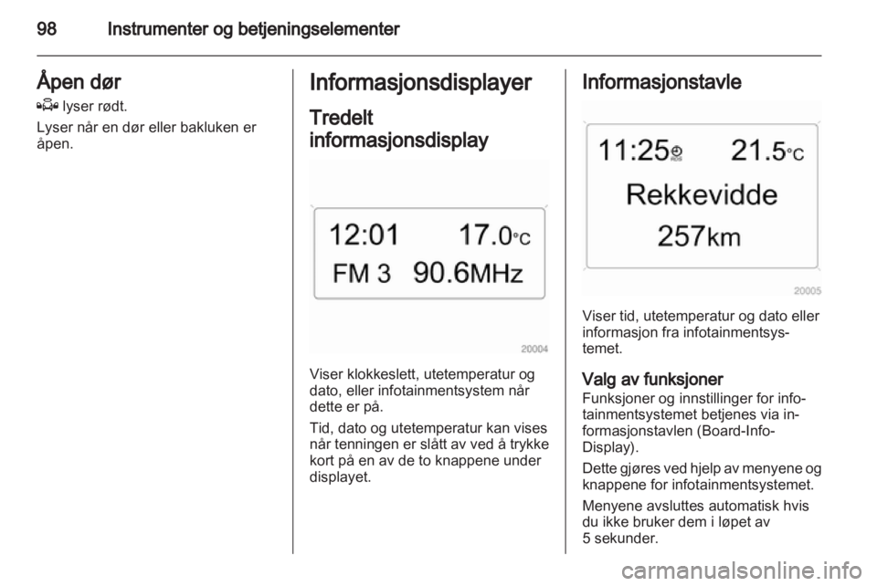 OPEL ASTRA H 2011  Instruksjonsbok 
