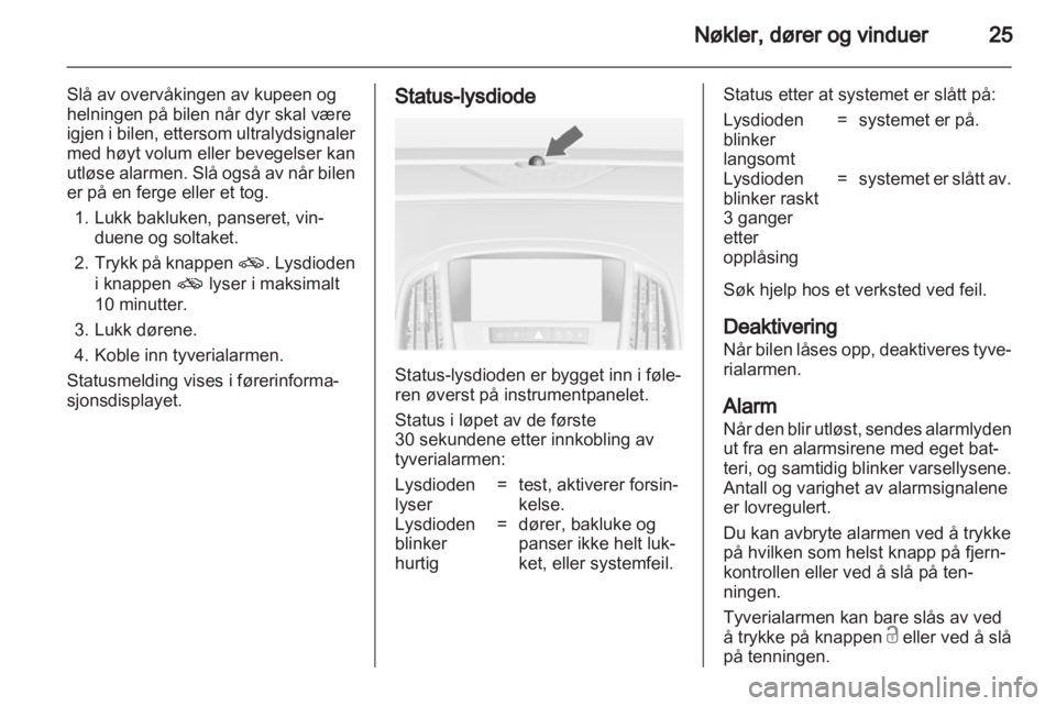 OPEL ASTRA J 2011  Instruksjonsbok 