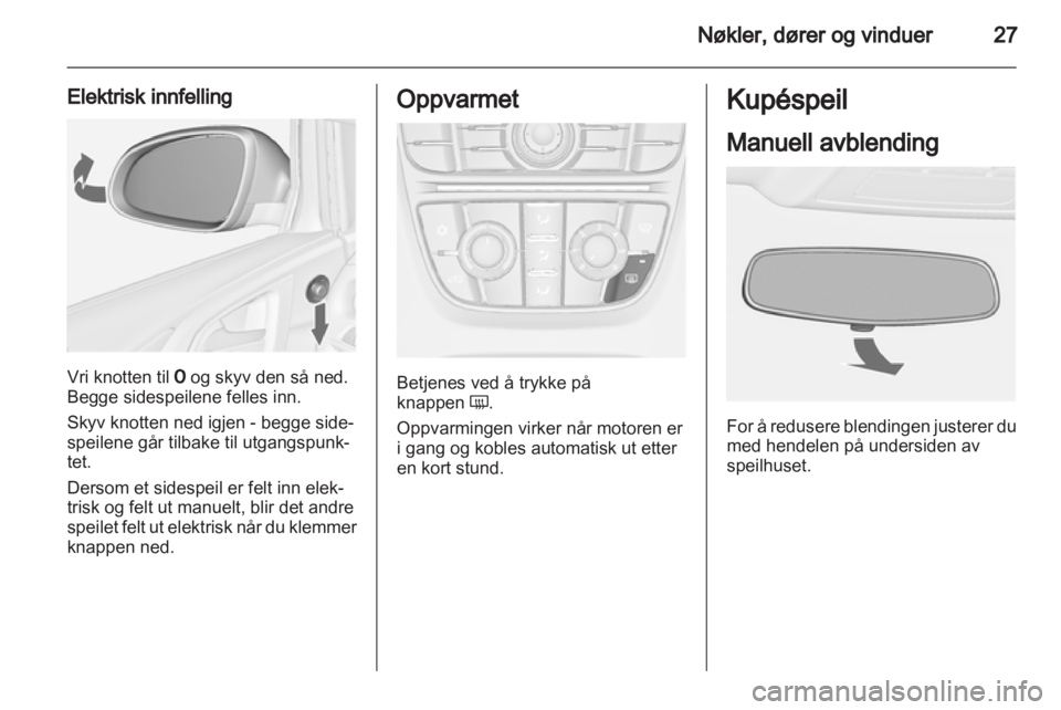 OPEL ASTRA J 2011  Instruksjonsbok 