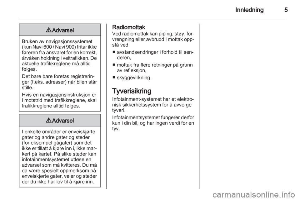 OPEL ASTRA J 2012  Brukerhåndbok for infotainmentsystem 