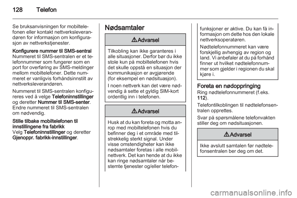 OPEL ASTRA J 2013  Brukerhåndbok for infotainmentsystem 