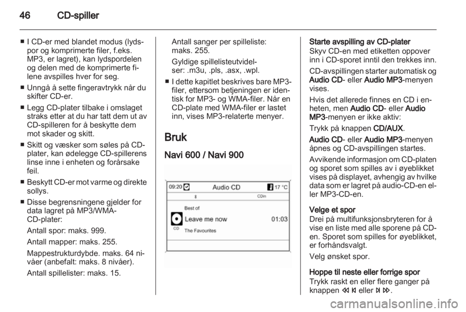 OPEL ASTRA J 2013  Brukerhåndbok for infotainmentsystem 