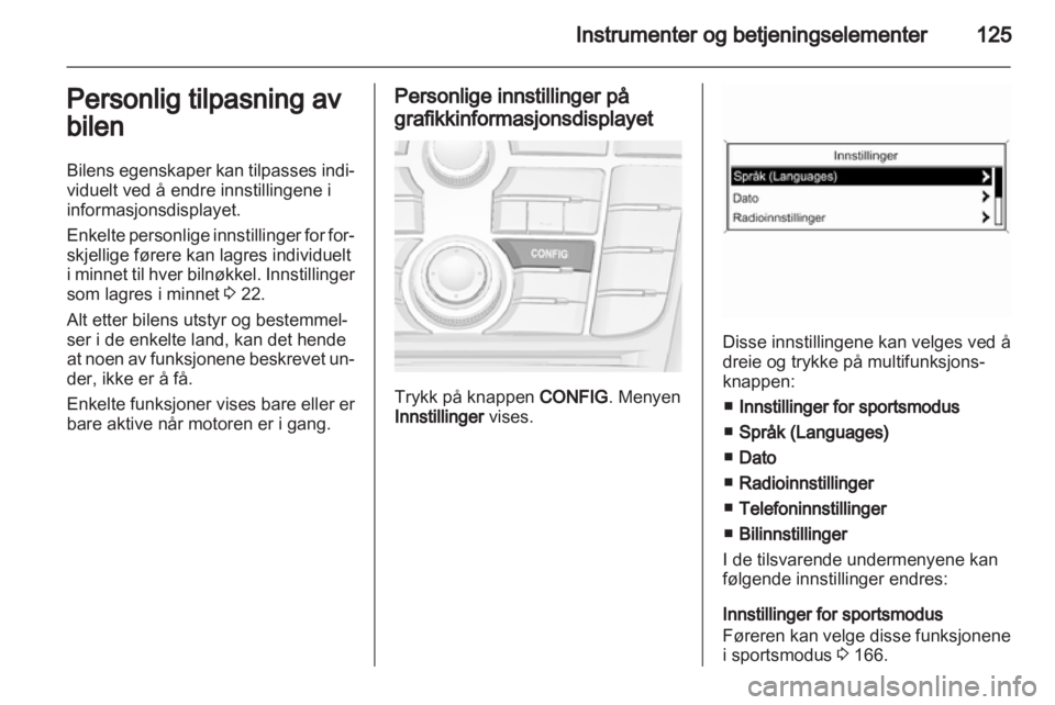 OPEL ASTRA J 2013  Instruksjonsbok 