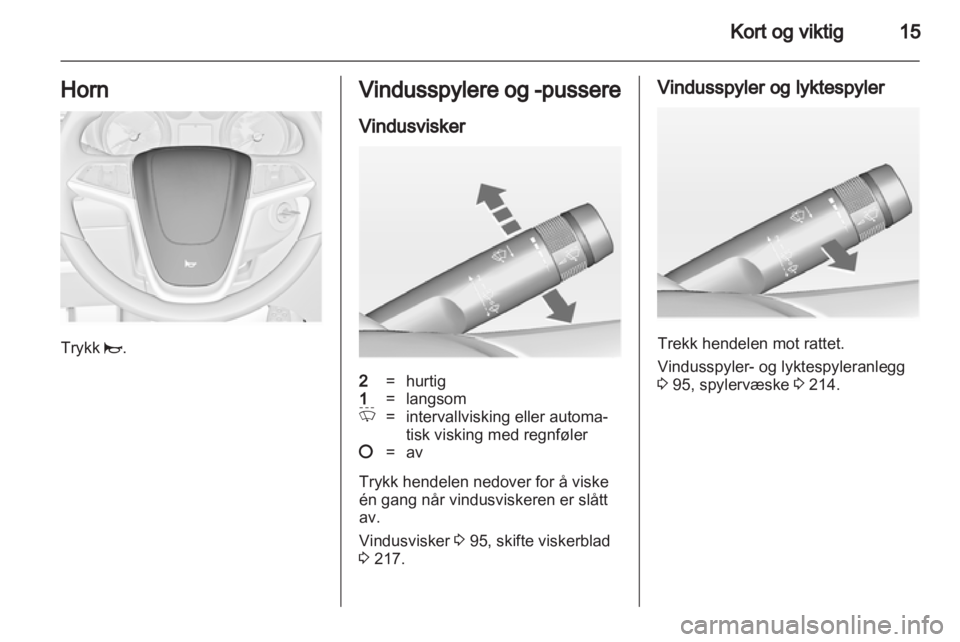 OPEL ASTRA J 2013  Instruksjonsbok 