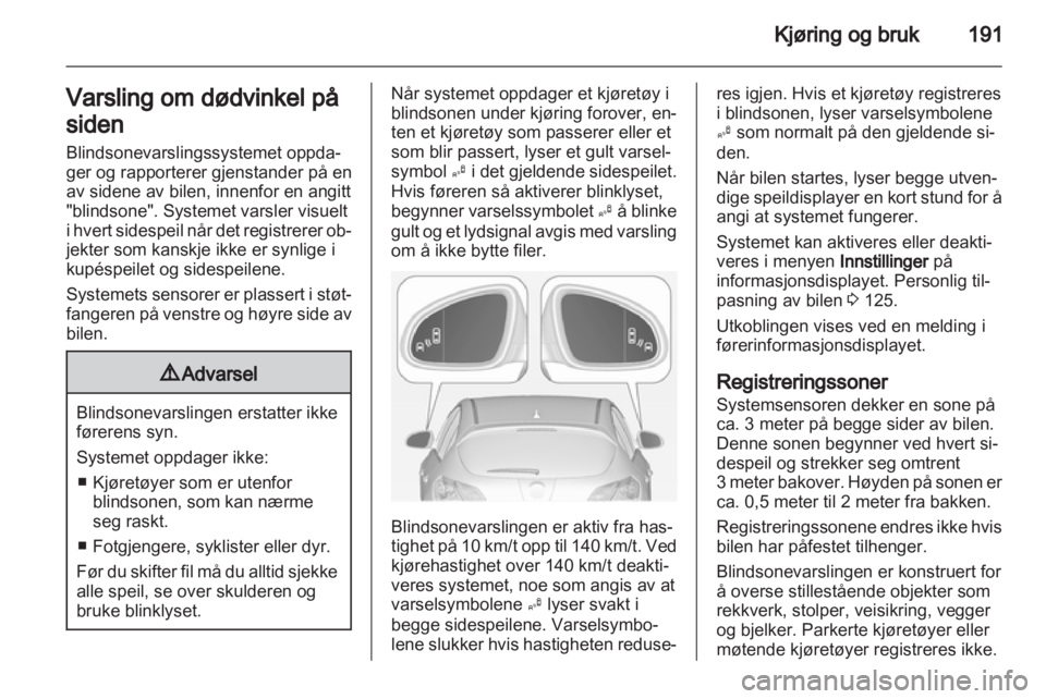 OPEL ASTRA J 2013  Instruksjonsbok 