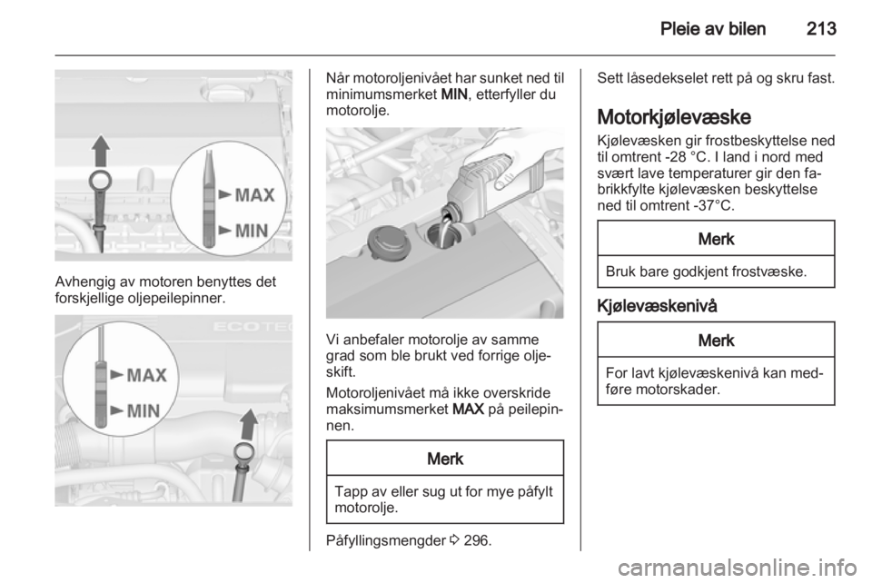 OPEL ASTRA J 2013  Instruksjonsbok 