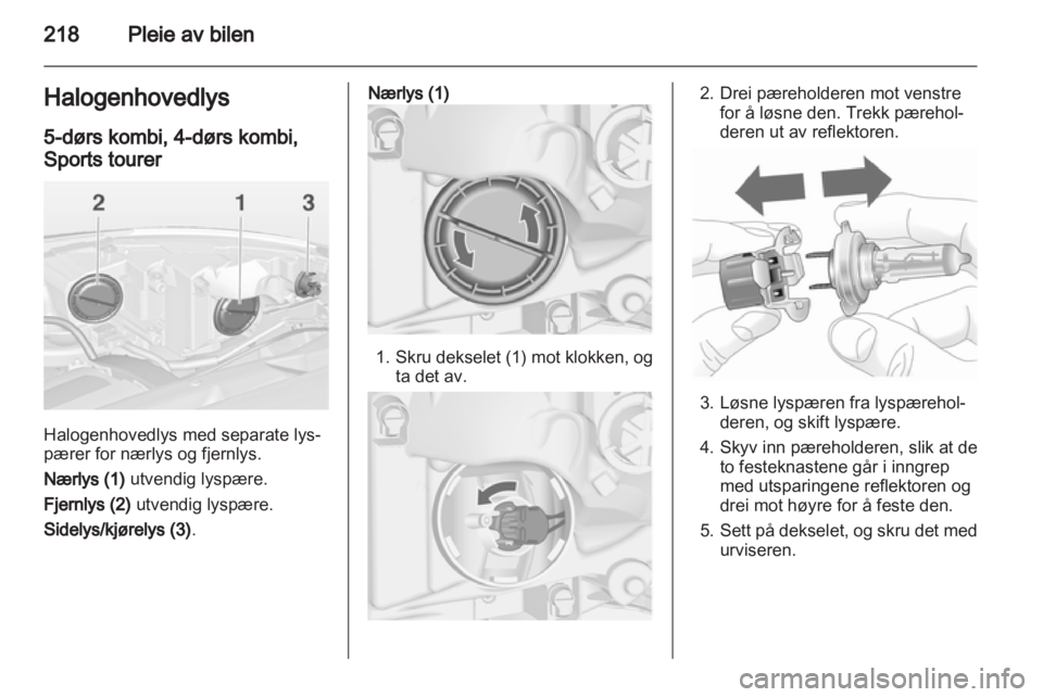 OPEL ASTRA J 2013  Instruksjonsbok 