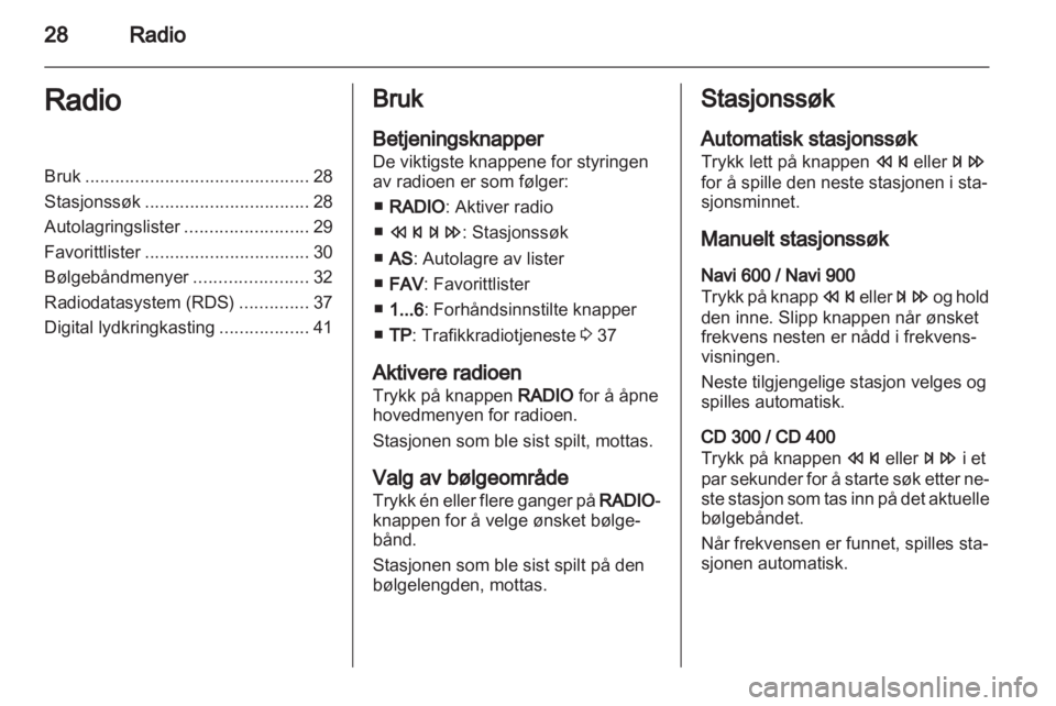 OPEL ASTRA J 2013.5  Brukerhåndbok for infotainmentsystem 