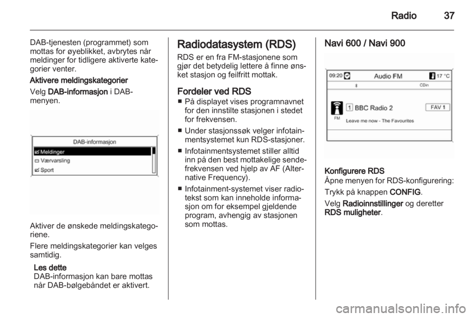 OPEL ASTRA J 2013.5  Brukerhåndbok for infotainmentsystem 
