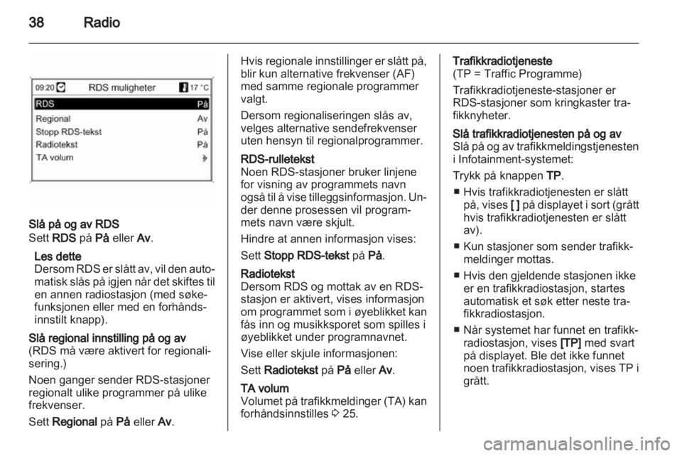 OPEL ASTRA J 2013.5  Brukerhåndbok for infotainmentsystem 