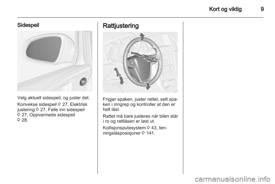 OPEL ASTRA J HB5 & ST 2012  Instruksjonsbok 
