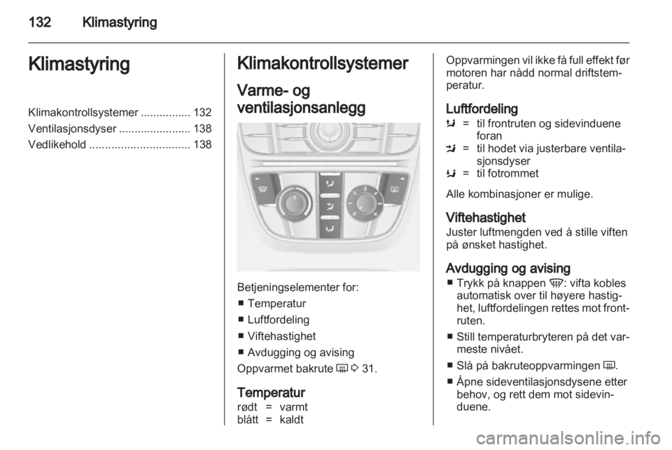 OPEL ASTRA J HB5 & ST 2012  Instruksjonsbok 