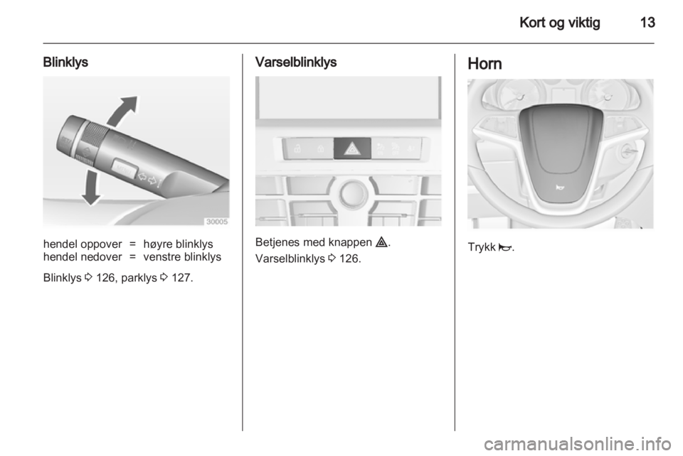 OPEL ASTRA J HB5 & ST 2012  Instruksjonsbok 