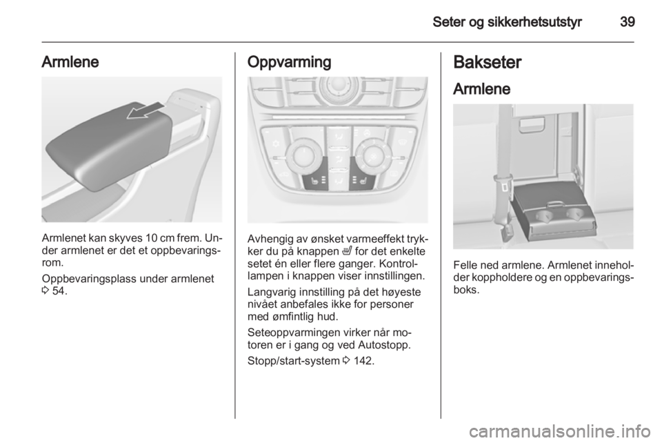 OPEL ASTRA J HB5 & ST 2012  Instruksjonsbok 