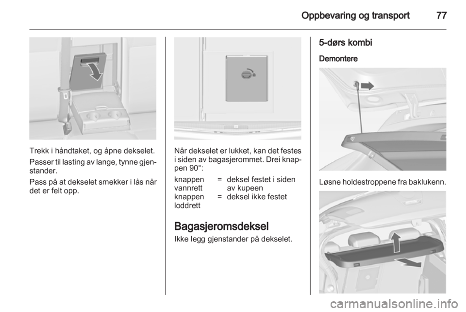 OPEL ASTRA J HB5 & ST 2012  Instruksjonsbok 