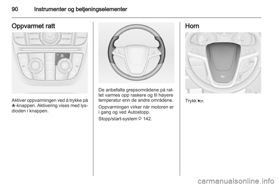 OPEL ASTRA J HB5 & ST 2012  Instruksjonsbok 