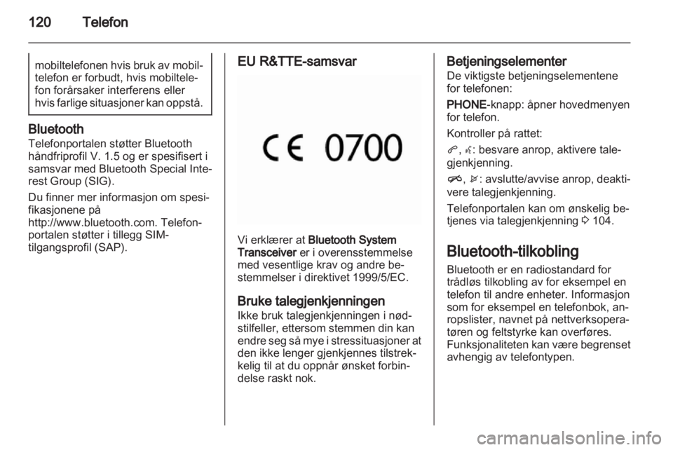 OPEL CASCADA 2013.5  Brukerhåndbok for infotainmentsystem 