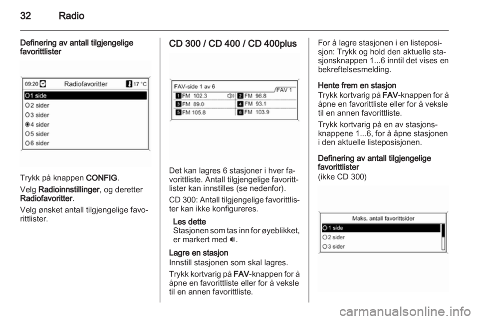 OPEL CASCADA 2013.5  Brukerhåndbok for infotainmentsystem 