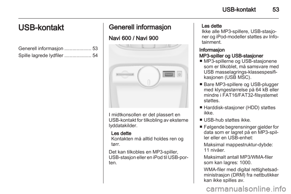 OPEL CASCADA 2013.5  Brukerhåndbok for infotainmentsystem 