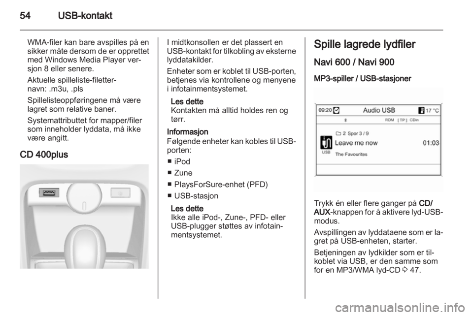 OPEL CASCADA 2013.5  Brukerhåndbok for infotainmentsystem 