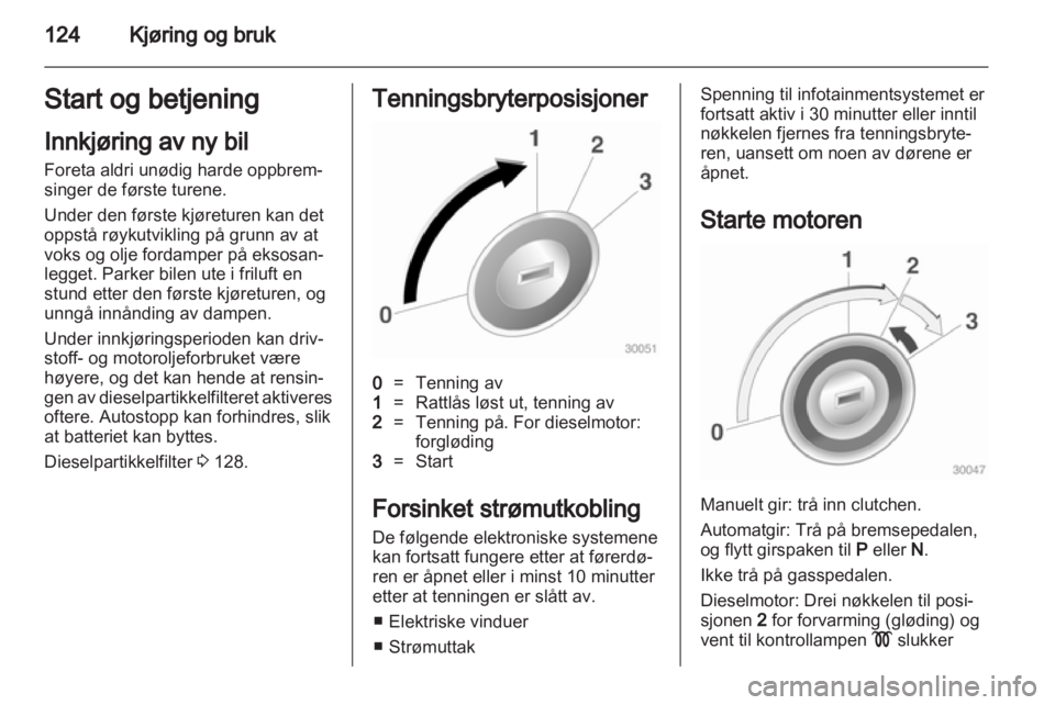 OPEL CASCADA 2013.5  Instruksjonsbok 