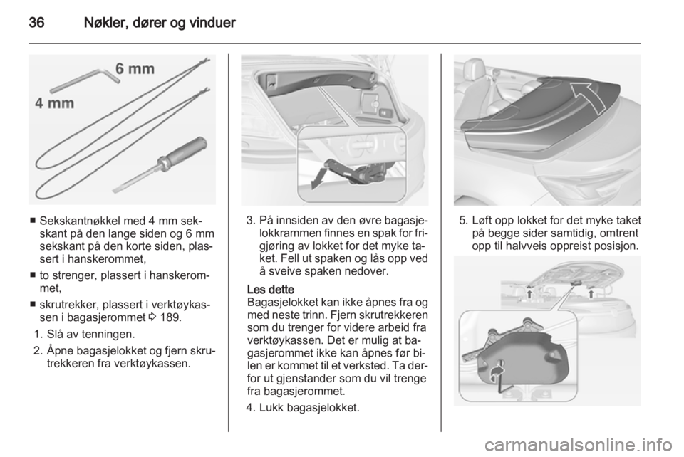 OPEL CASCADA 2013.5  Instruksjonsbok 