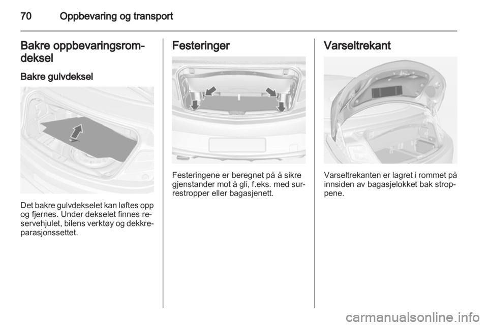 OPEL CASCADA 2013.5  Instruksjonsbok 