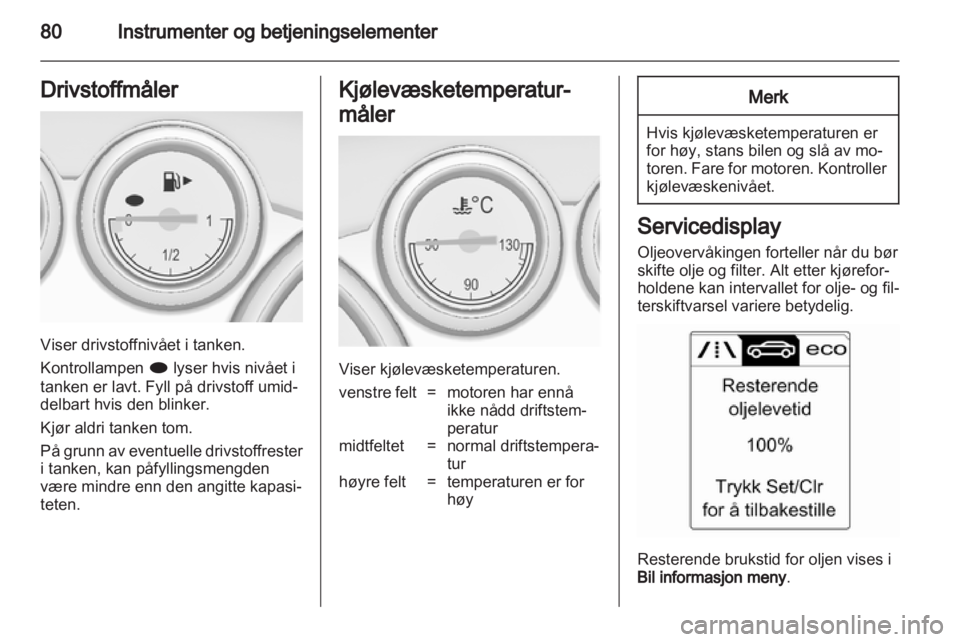 OPEL CASCADA 2013.5  Instruksjonsbok 