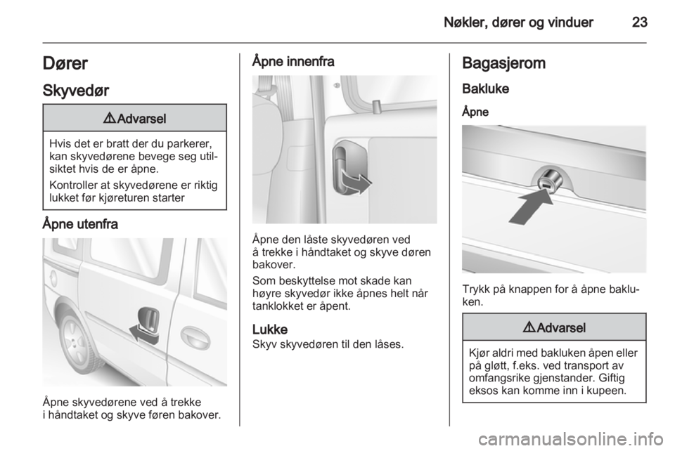 OPEL COMBO 2011  Instruksjonsbok 