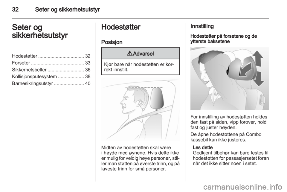 OPEL COMBO 2011  Instruksjonsbok 