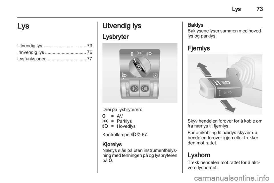 OPEL COMBO 2011  Instruksjonsbok 