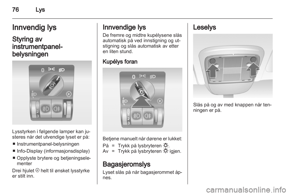 OPEL COMBO 2011  Instruksjonsbok 