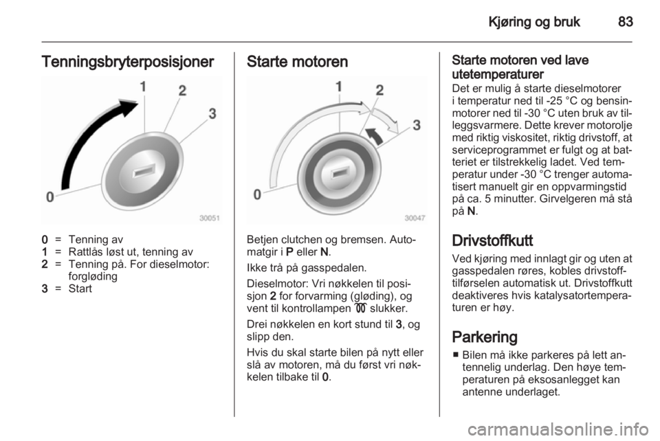OPEL COMBO 2011  Instruksjonsbok 