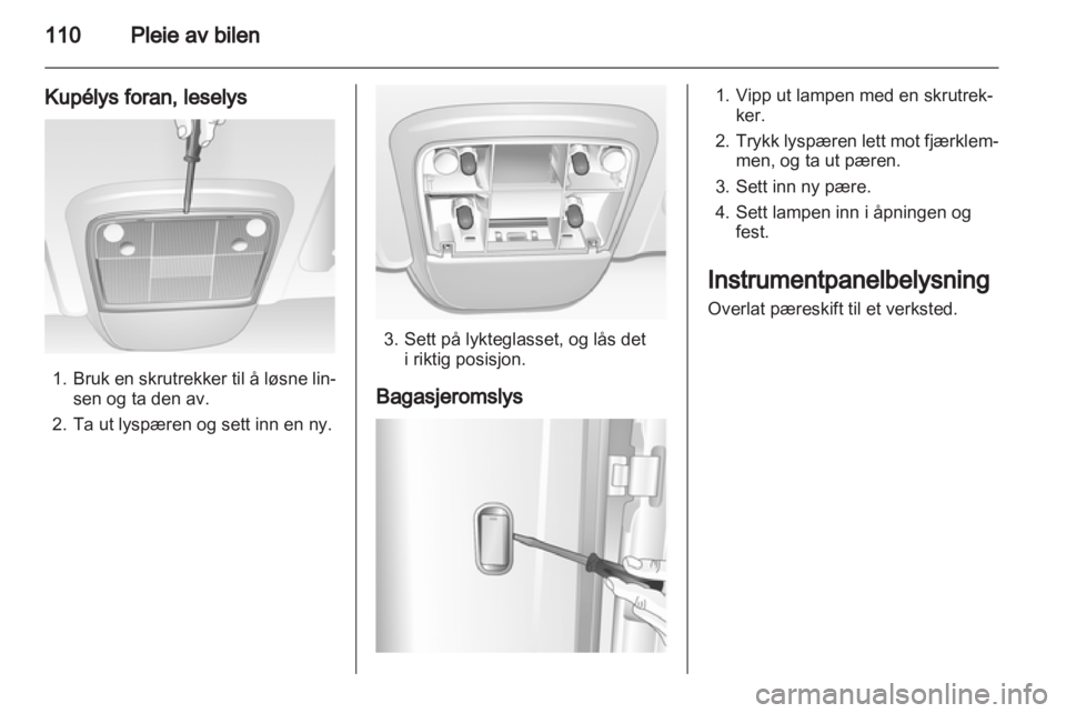 OPEL COMBO 2011.5  Instruksjonsbok 