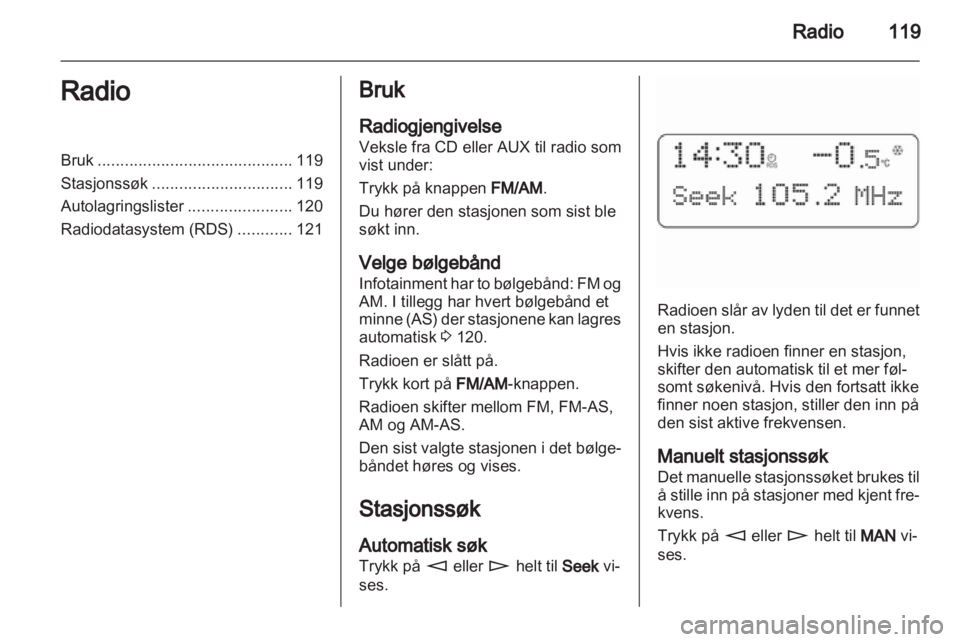 OPEL CORSA 2010.5  Brukerhåndbok for infotainmentsystem 